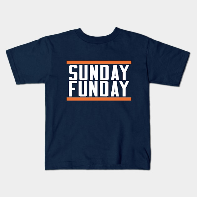 Sunday Funday Kids T-Shirt by BodinStreet